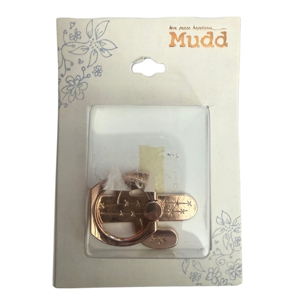 Mudd Western Festival Cactus Rose Gold Cell Phone Ring Holder